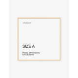 The Wrong Shop oak selffit wooden frame size A, UK version