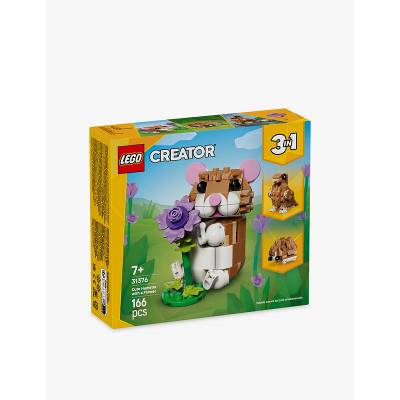 LEGO Creator 3-in-1 cute hamster playset 166 pieces, imported from the UK