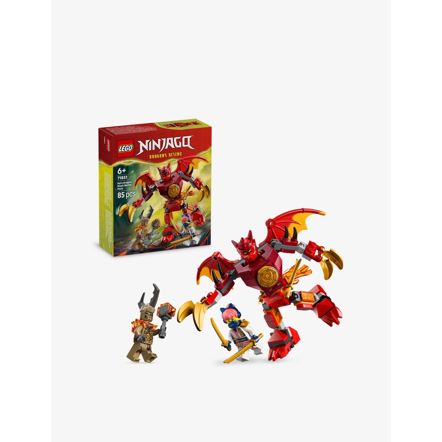 LEGO NINJAGO Kai's Dragon Mech playset, imported from the UK