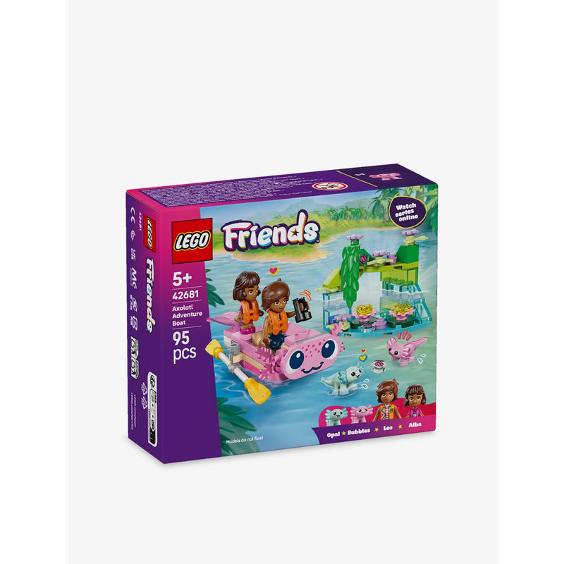 LEGO Friends Axolotl Adventure Boat playset 95 pieces (British brand)