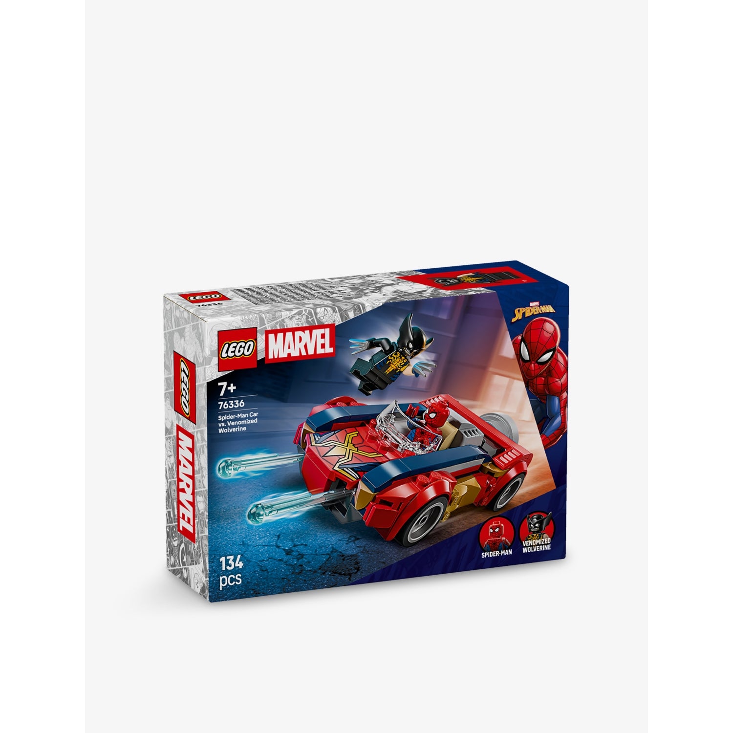 LEGO Marvel Spider-Man Car playset 76336, imported from the UK