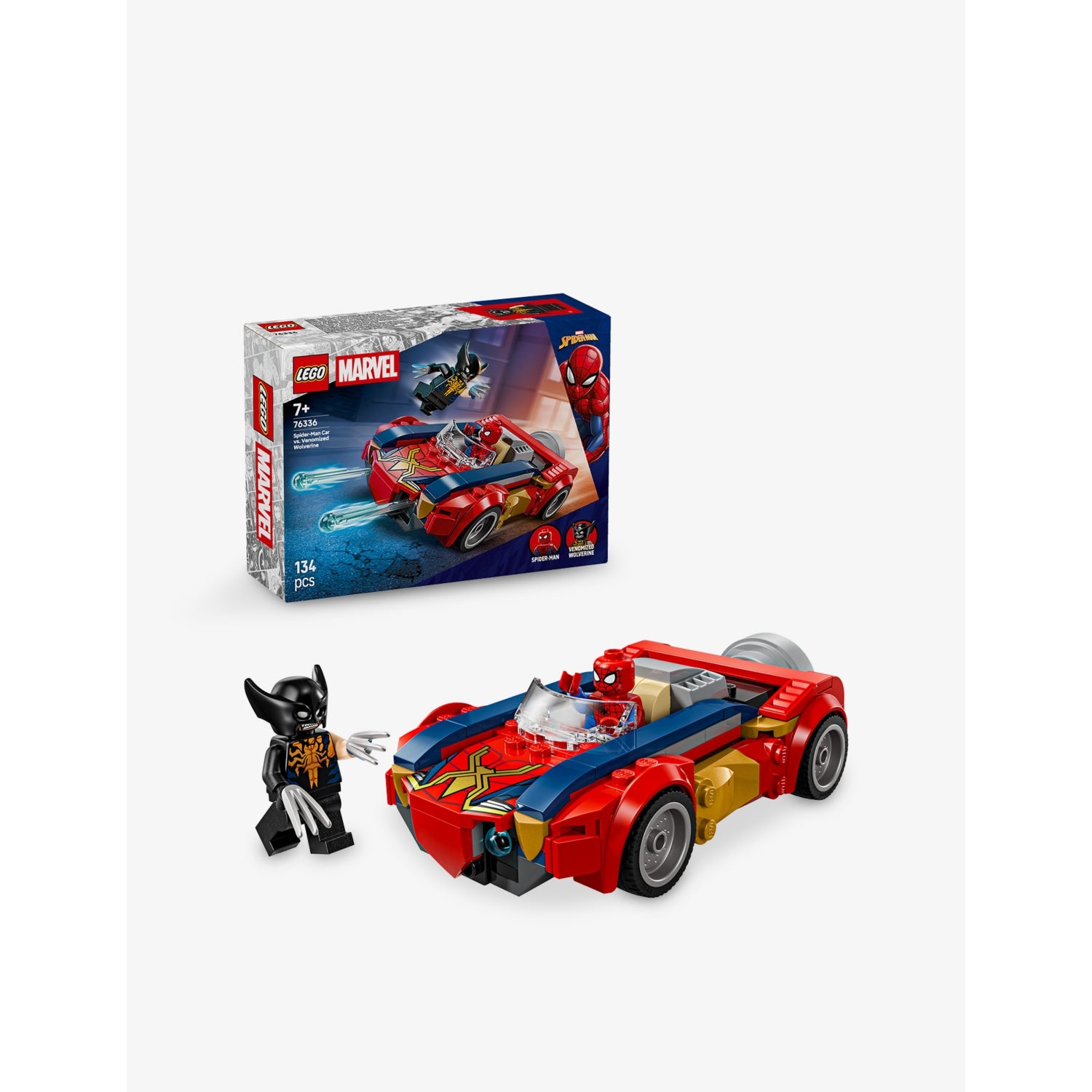LEGO Marvel Spider-Man Car playset 76336, imported from the UK