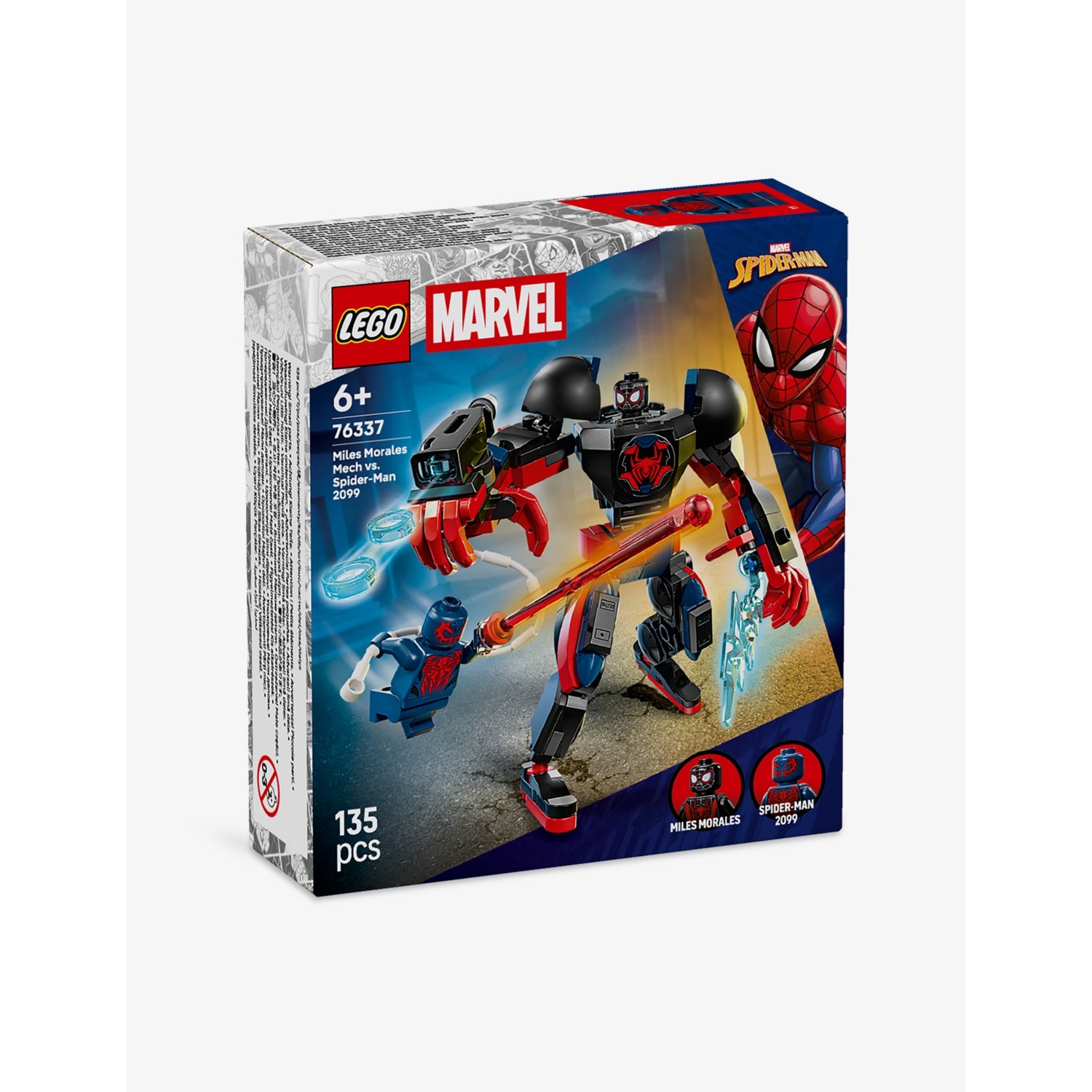 LEGO Marvel Miles Morales Mech playset 135 pieces - British product