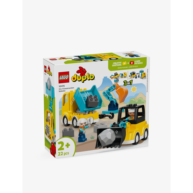 LEGO Duplo 3 in 1 construction vehicles playset 10475, UK version