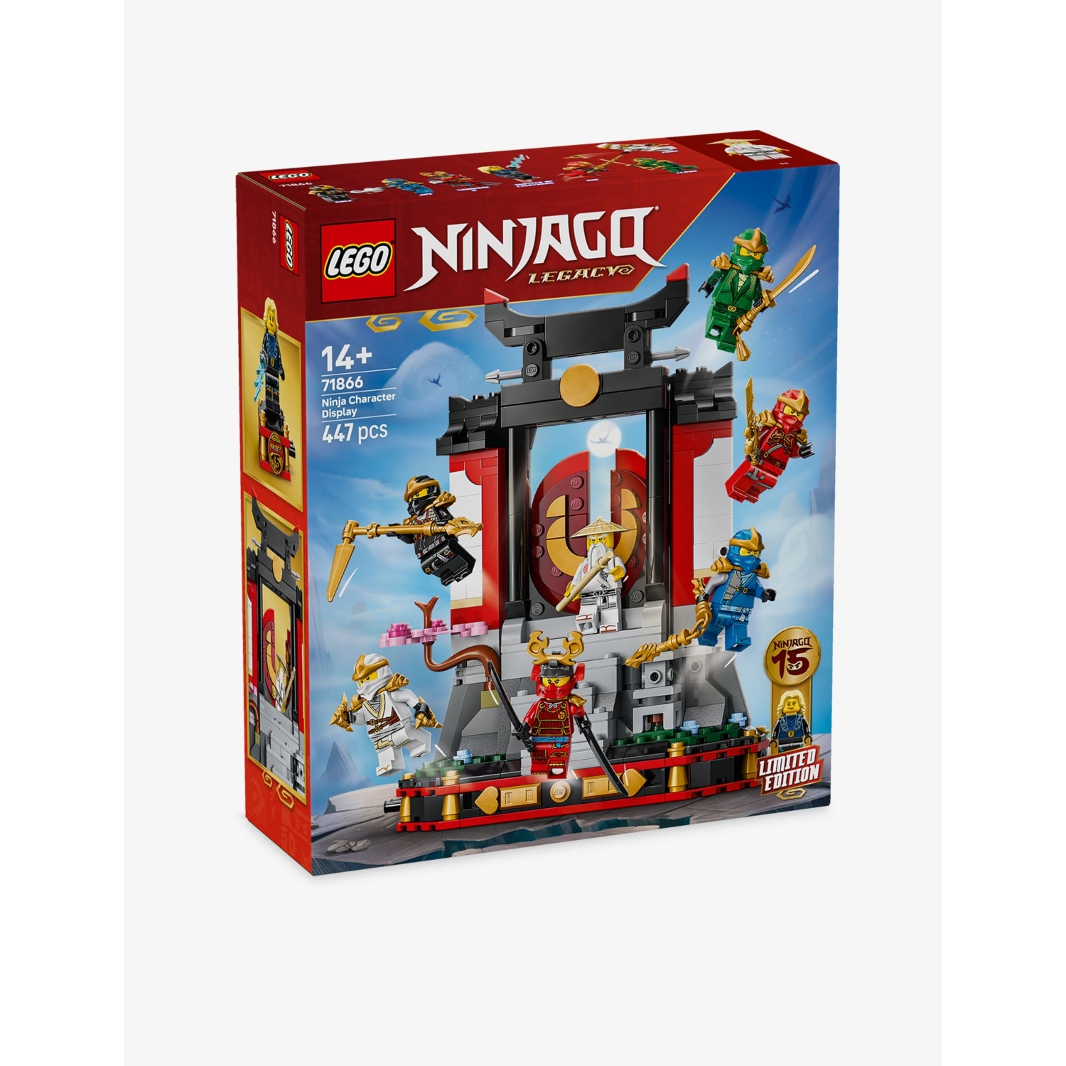 LEGO NINJAGO 15th anniversary character display playset, UK version