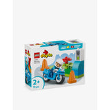 LEGO Duplo blue police motorcycle set with figure (British brand)