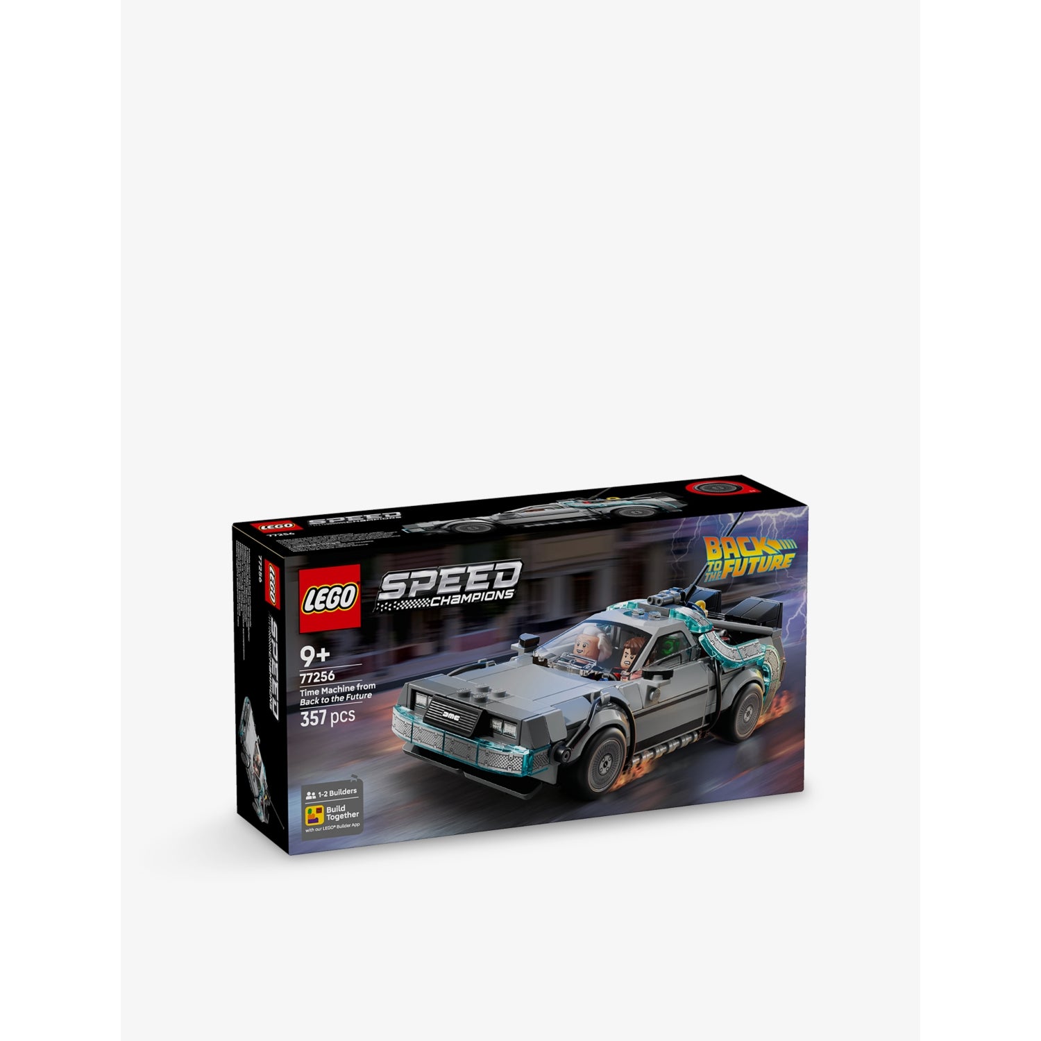LEGO Speed Champions Time Machine 357-piece playset, imported from the UK