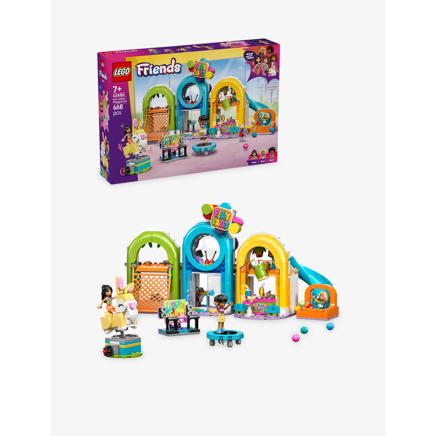 LEGO Friends Fun Indoor Playground playset 668 pieces (British brand)