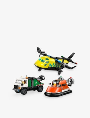 LEGO City 60505 airplane service truck hovercraft playset - British product