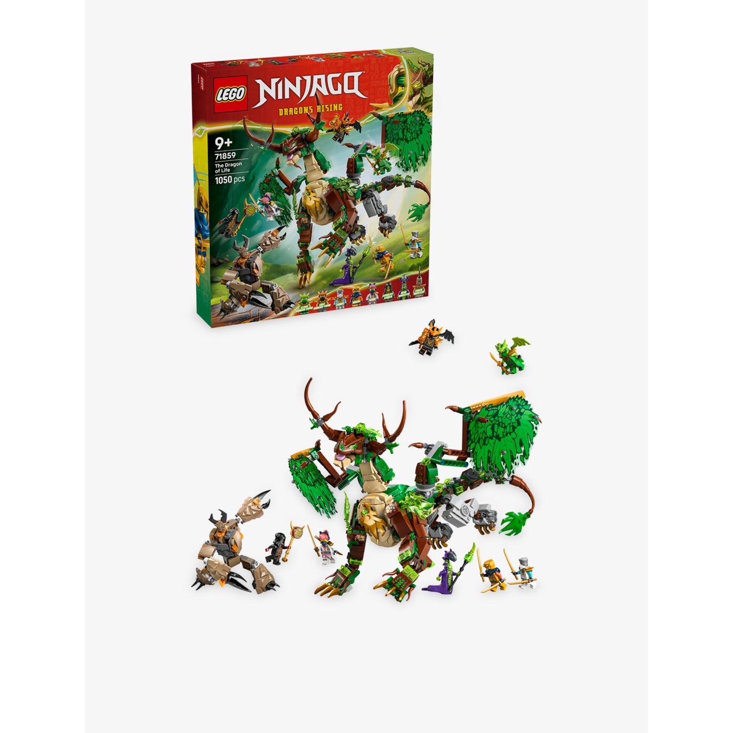 LEGO NINJAGO Dragon of Life playset 71859 1050-piece set - British product