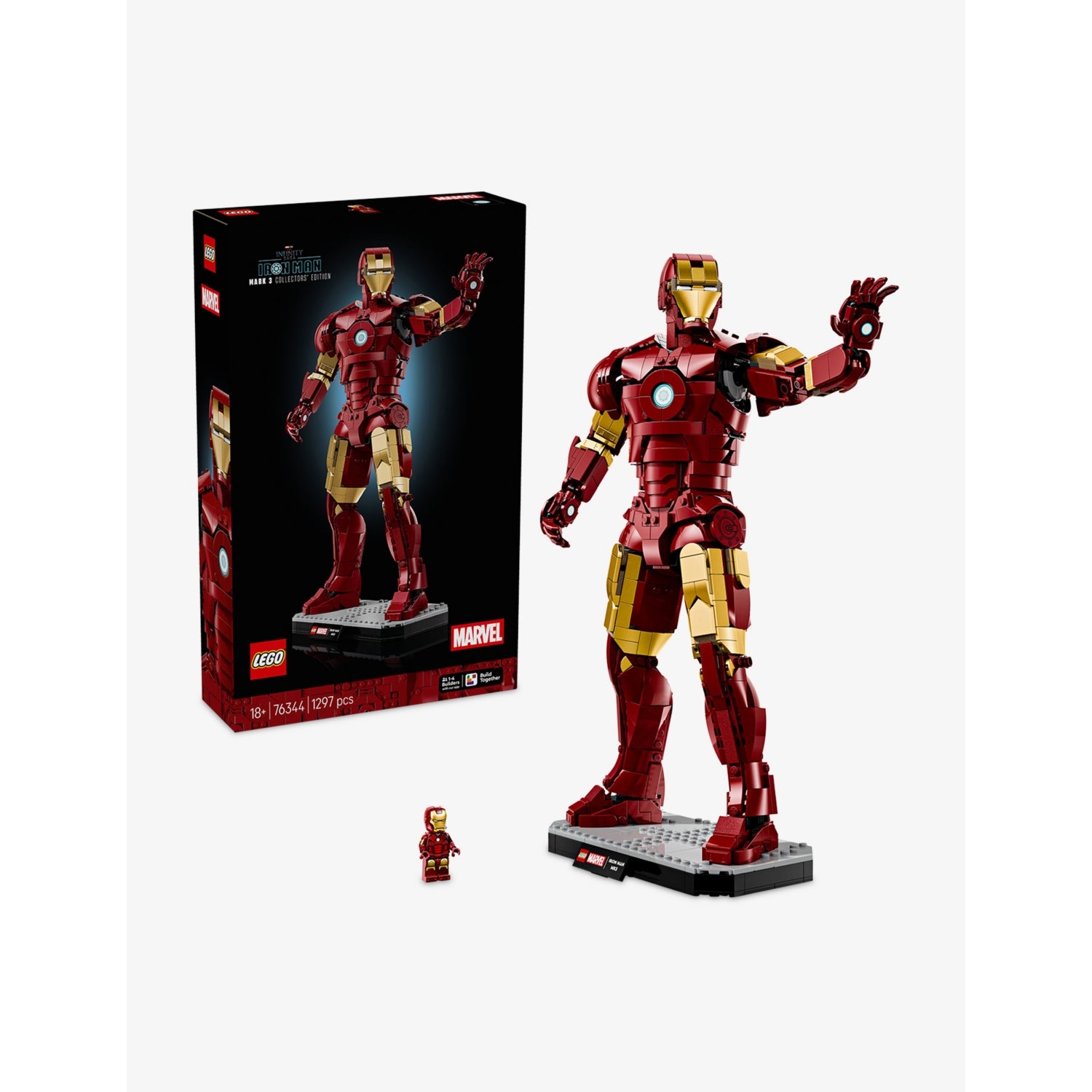 LEGO Marvel Iron Man Mark 3 collectors' figure 76344 (British brand)