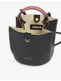 Marni designer leather bucket bag with gold hardware - British product