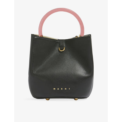 selfridges Marni Pannier Leather Bucket Bag- Buy online at McGrocer