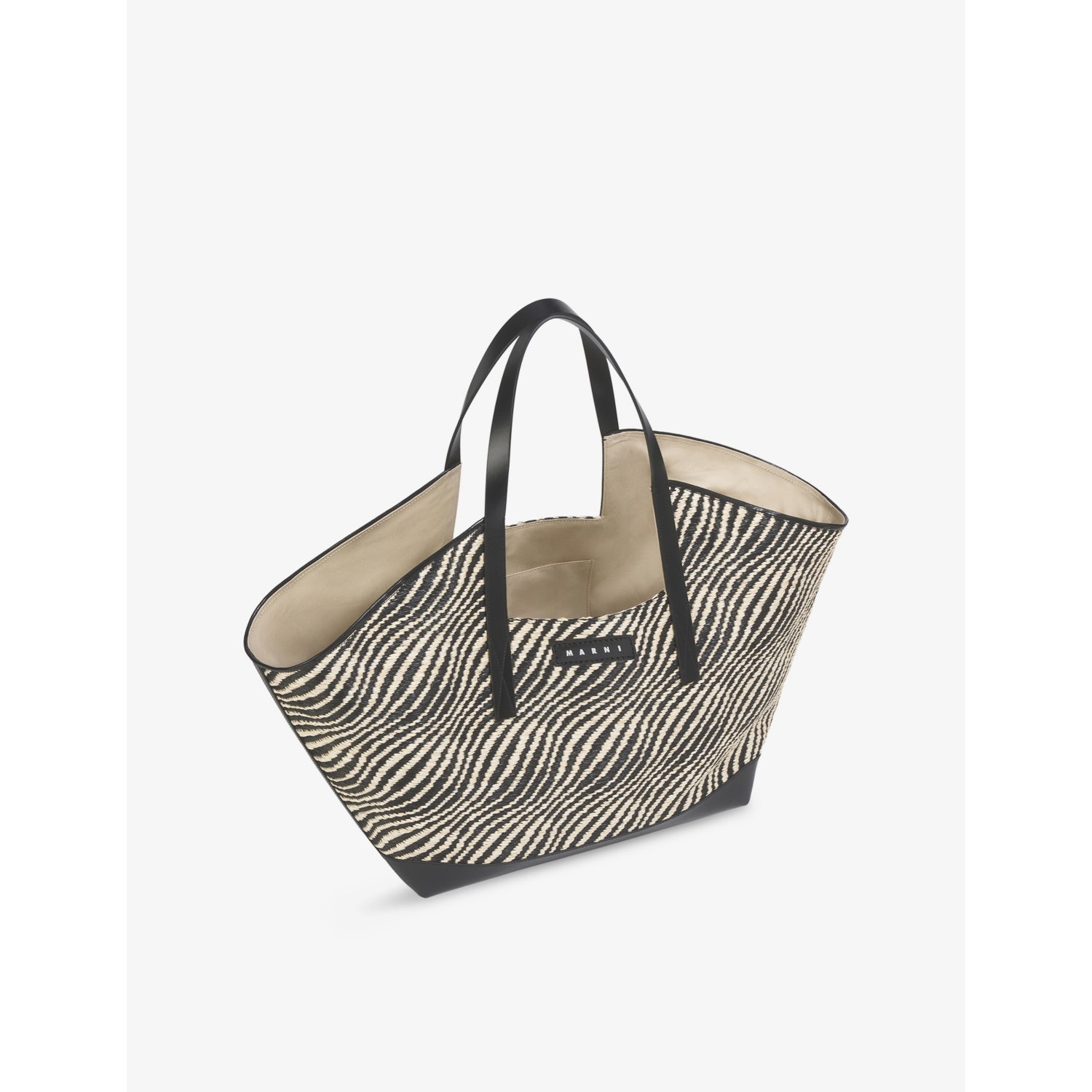 Marni Waves Woven Tote Bag 65cm wide, imported from the UK