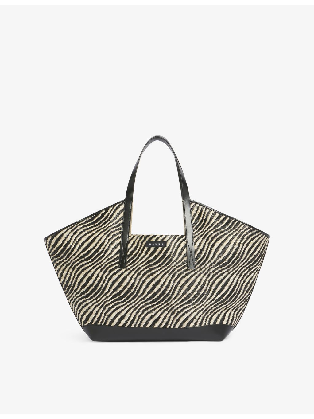 Marni Waves Woven Tote Bag 65cm wide, imported from the UK