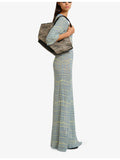Marni woven tote bag with raffia effect and leather handles, UK version