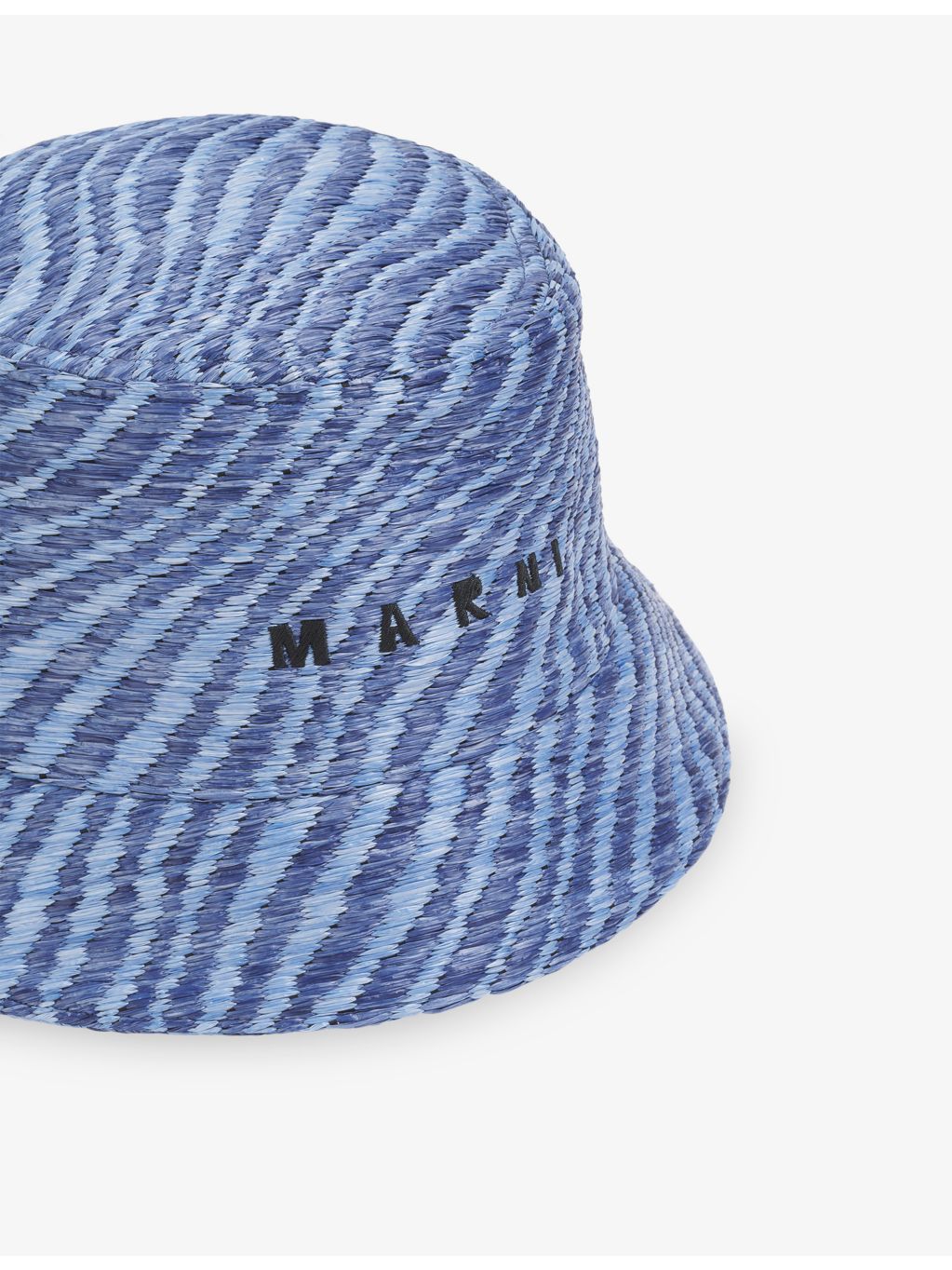 Marni raffia-effect woven bucket hat (British brand)