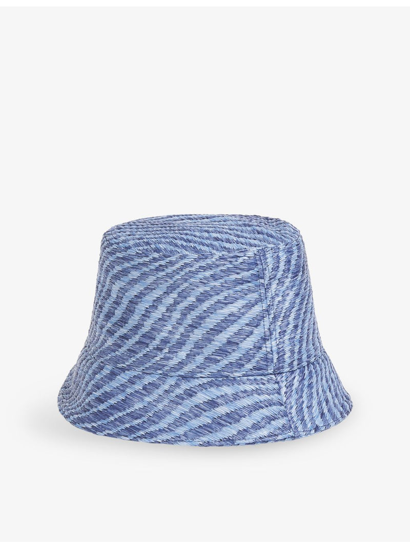 Marni raffia-effect woven bucket hat (British brand)