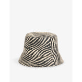 Marni raffia-effect woven bucket hat narrow brim (British brand)