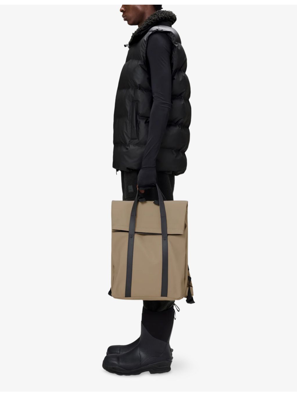 Rains shell rucksack roll-top 16 inch, imported from the UK