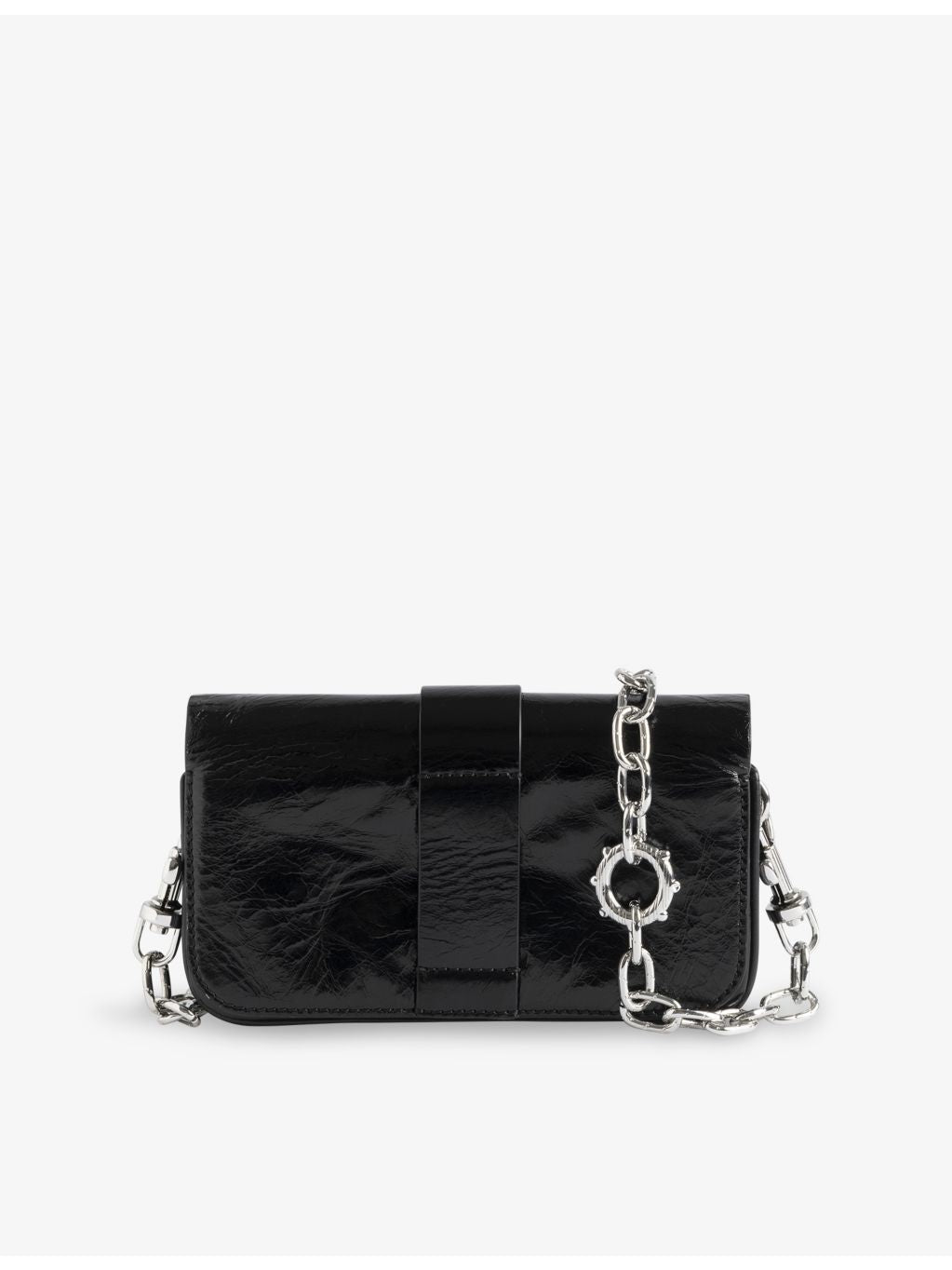 Zadig Voltaire Kate patent-leather wallet bag, imported from the UK