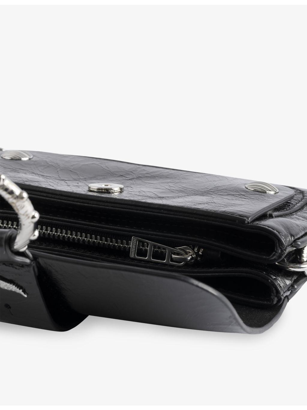Zadig Voltaire Kate patent-leather wallet bag, imported from the UK