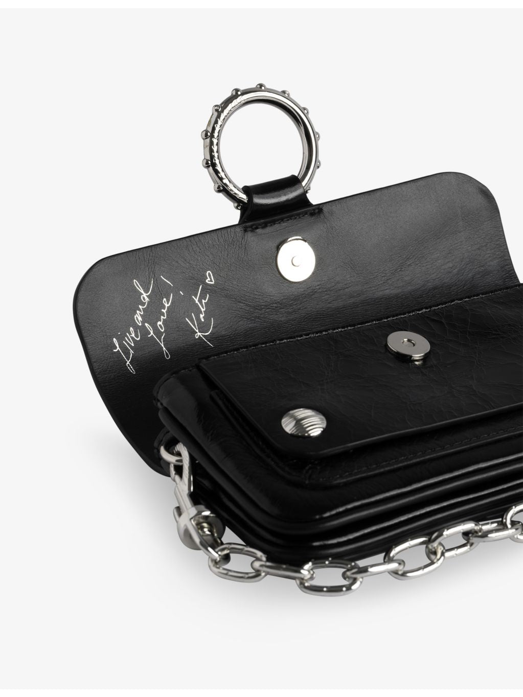 Zadig Voltaire Kate patent-leather wallet bag, imported from the UK