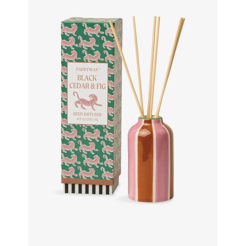 Paddywax Black Cedar Fig ceramic scented diffuser 118ml, UK version