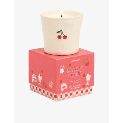 selfridges Paddywax Smoked Cherry Ceramic Scented Wax Candle 226g- Buy online at McGrocer