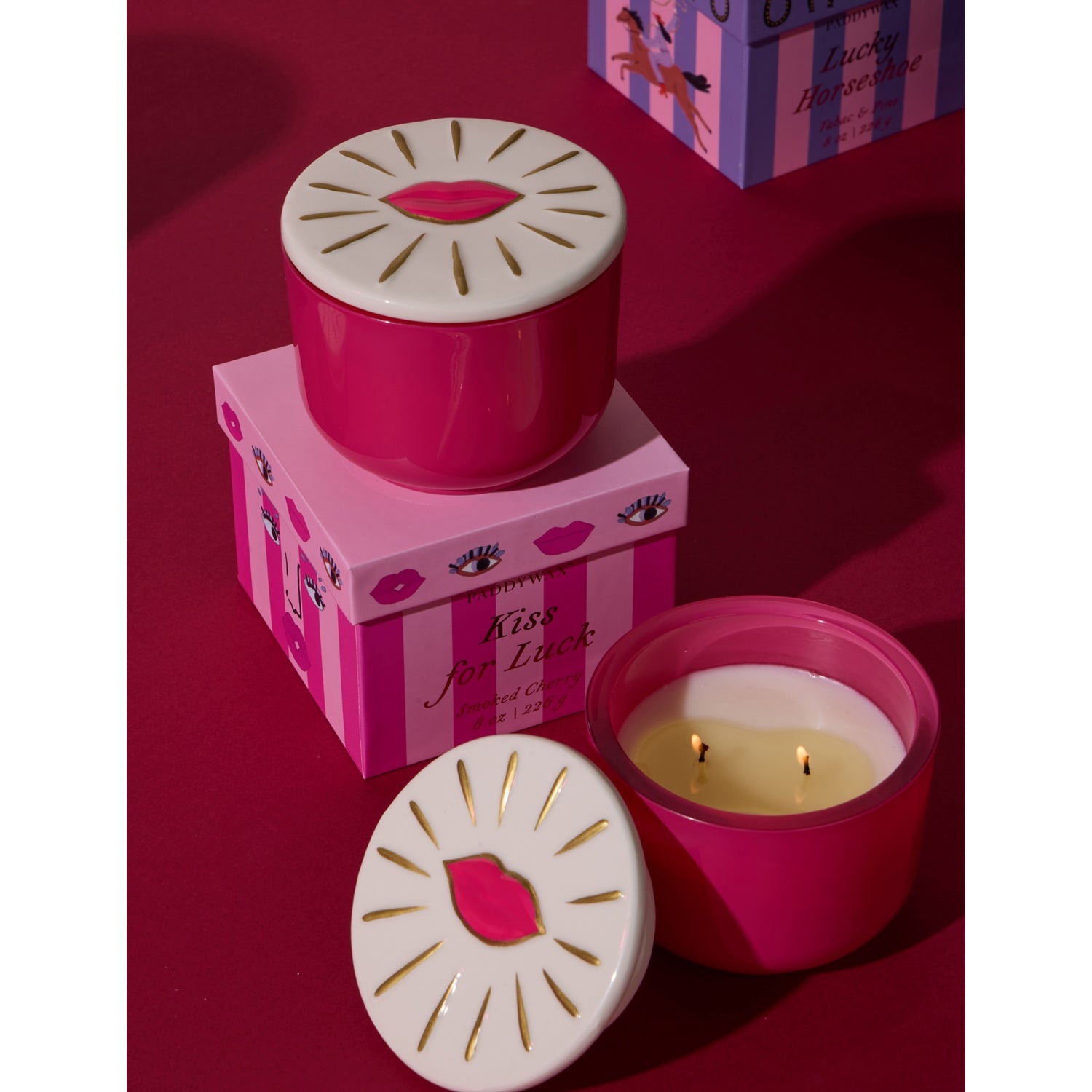 Paddywax scented candle Smoked Cherry 226g (British brand)