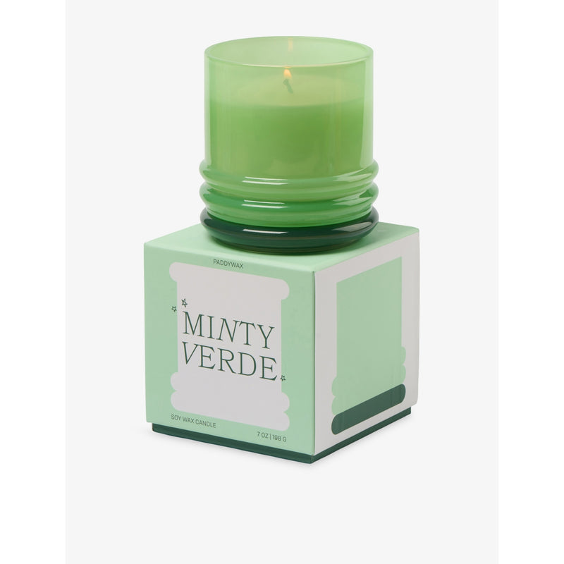 Paddywax Minty Verde scented wax candle 198g, imported from the UK
