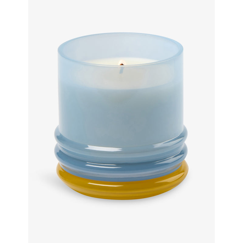 Paddywax Zesty Lemon scented glass candle 198g, imported from the UK
