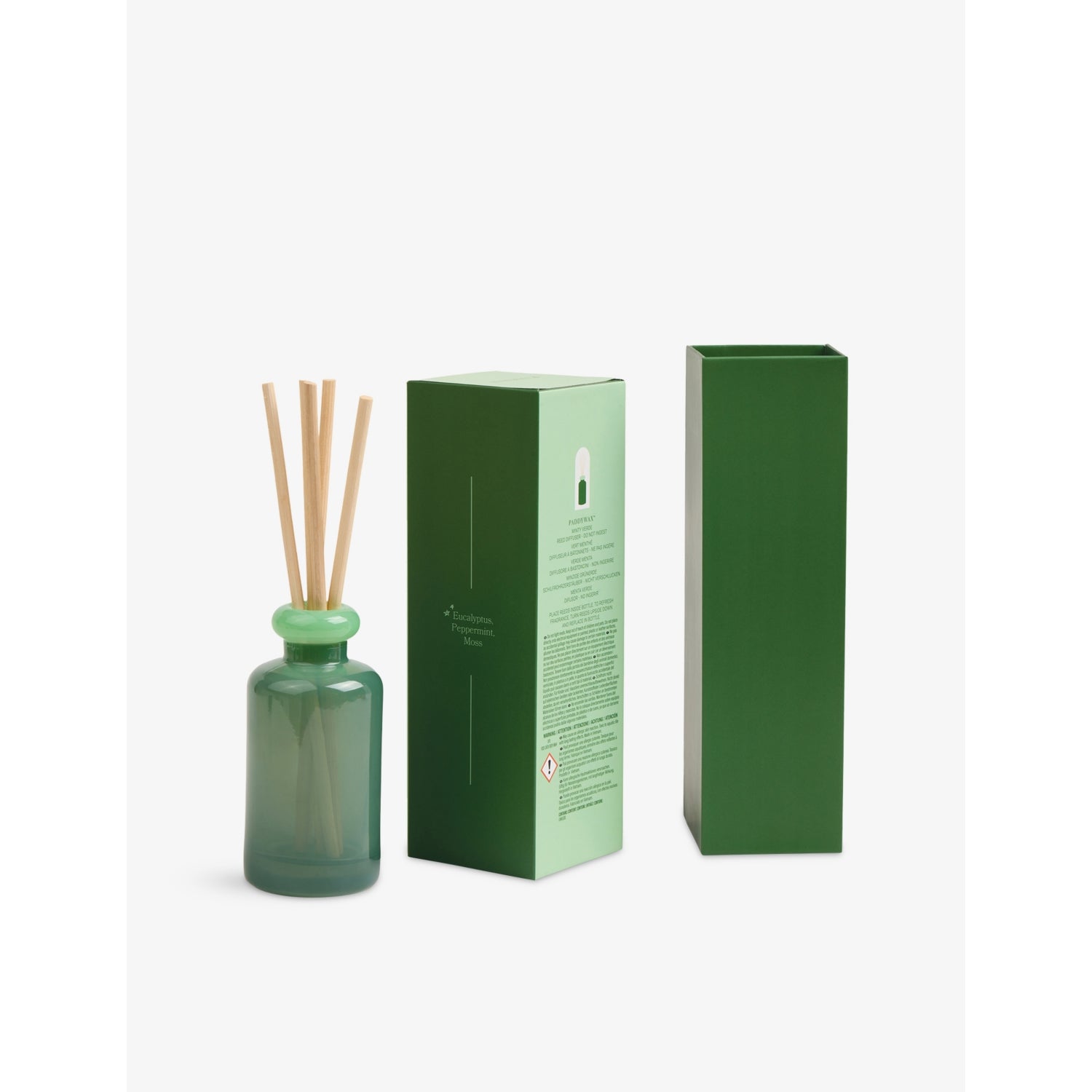 Paddywax Minty Verde glass diffuser 94ml, UK version