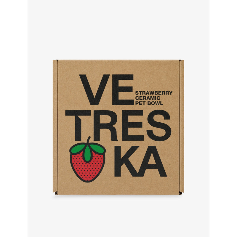 Vetreska ceramic pet bowl strawberry 16cm (British brand)