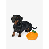 Vetreska tangerine ceramic pet bowl with tilt design, UK version