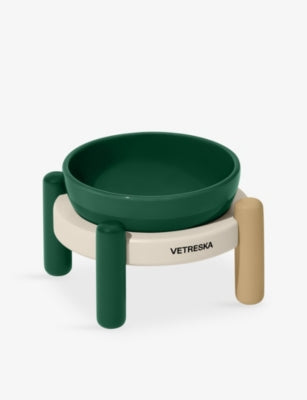 Vetreska Santal Forest ceramic pet bowl set - British product