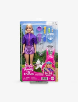 Barbie Outdoor Adventure Malibu doll 30cm with puppy and accessories (British brand)