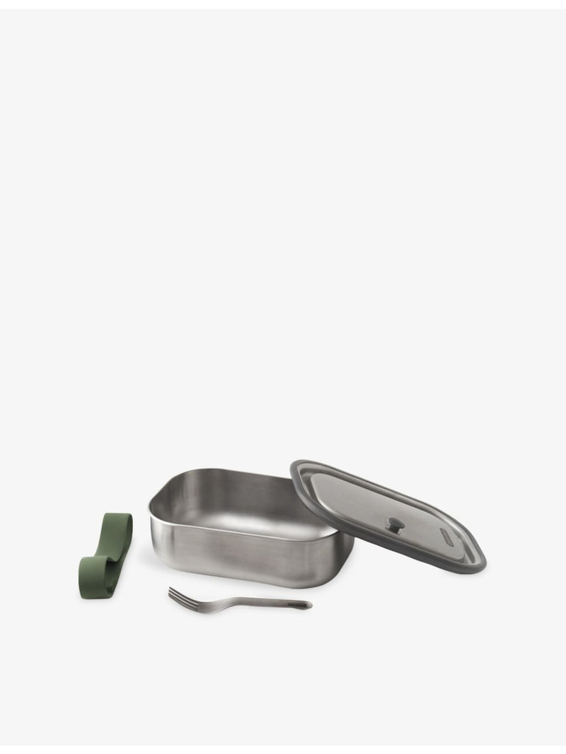 Black+Blum stainless steel lunch box 20cm with fork - British product