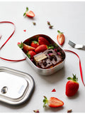 Black+Blum stainless steel lunch box 20cm with fork - British product