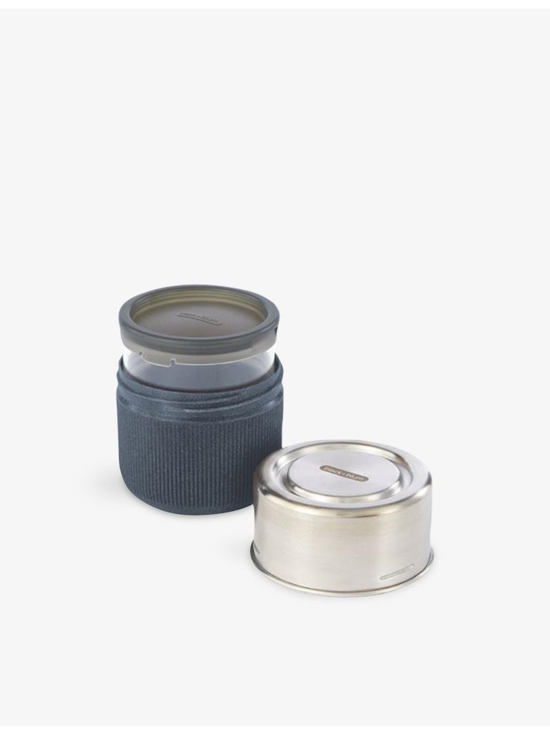Black+Blum glass stainless-steel lunch pot 450ml - British product
