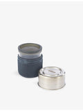 Black+Blum glass stainless-steel lunch pot 450ml - British product