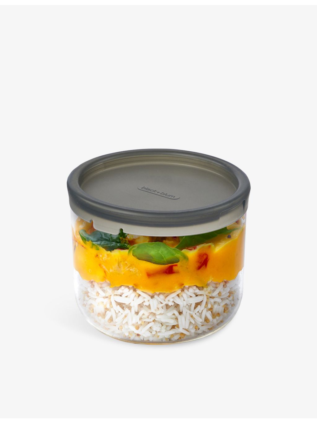 Black+Blum glass stainless-steel lunch pot 450ml - British product
