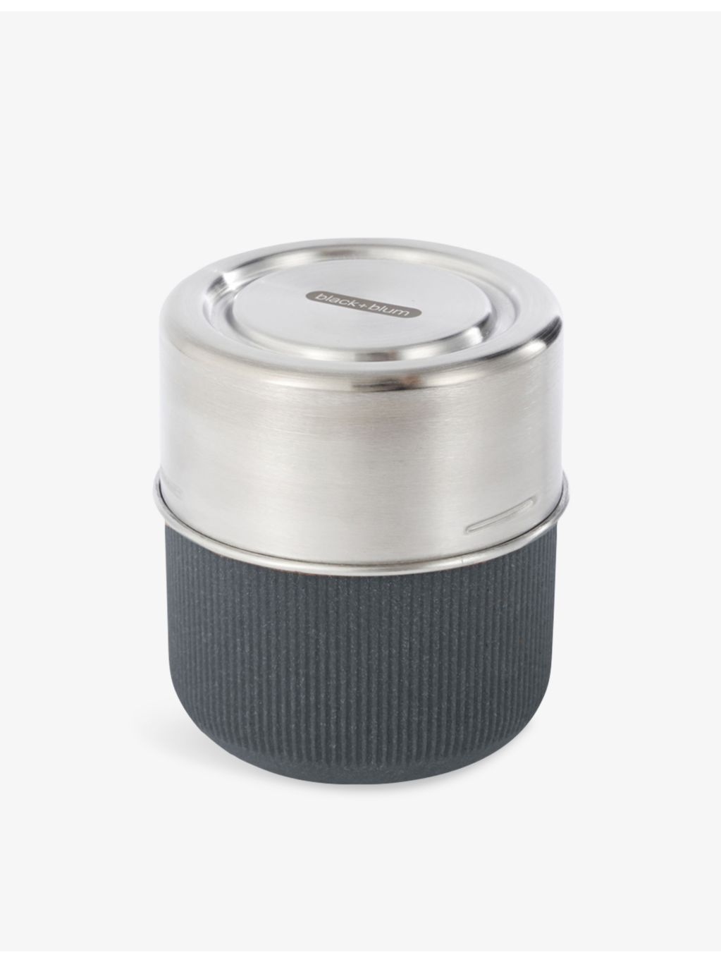 Black+Blum glass stainless-steel lunch pot 450ml - British product