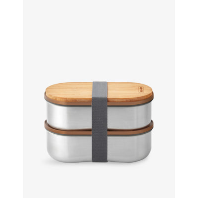 selfridges black + blum Stainless Steel Bento Boxes 18.5cm- Buy online at McGrocer