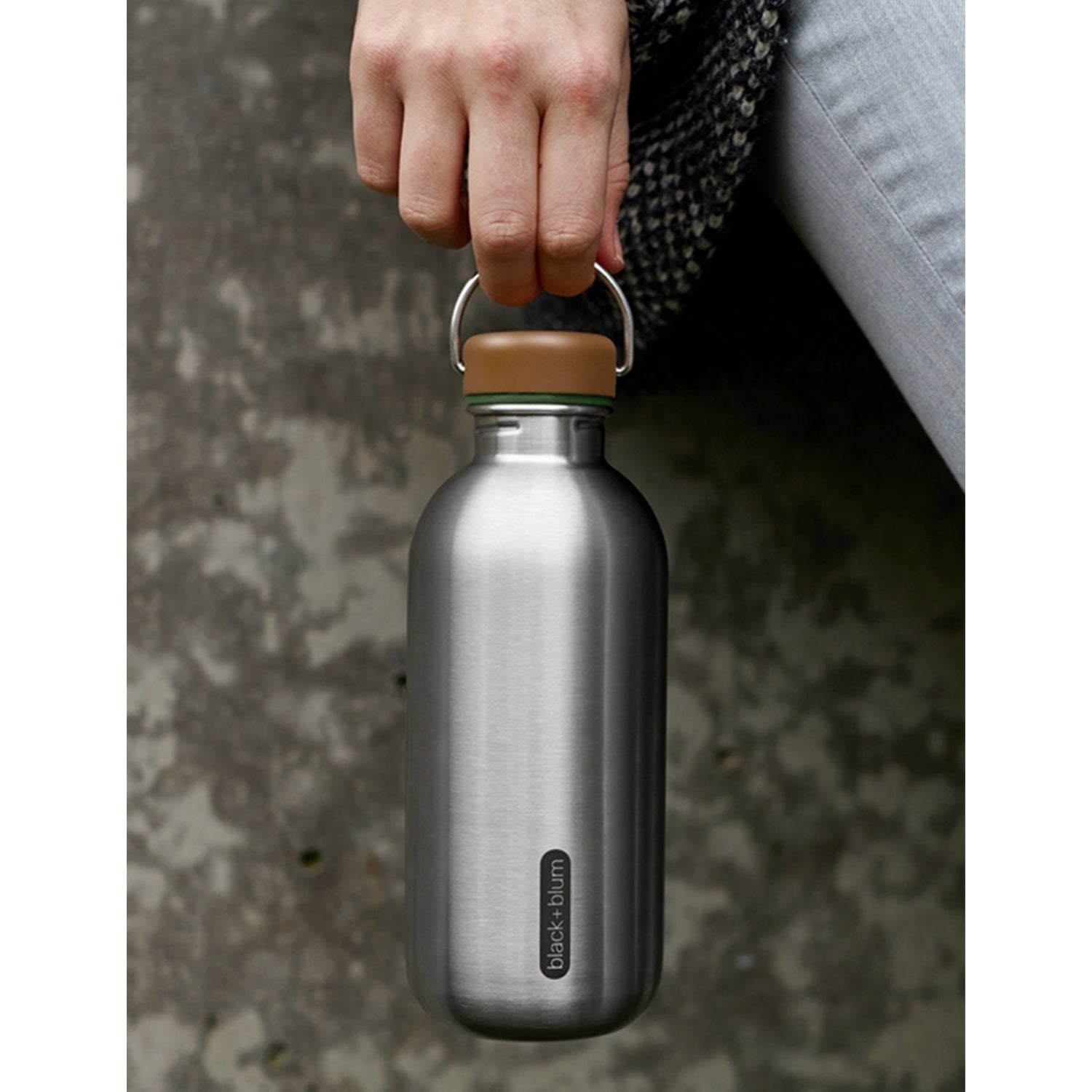black + blum stainless steel water bottle 600ml, imported from the UK