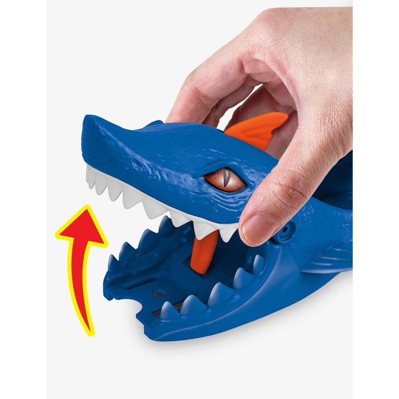 Hot Wheels Nemesis Launcher with T-Rex or shark, imported from the UK
