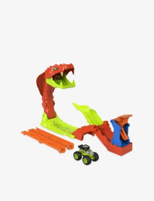 Hot Wheels Monster Trucks Snake Slam Takedown playset - British product