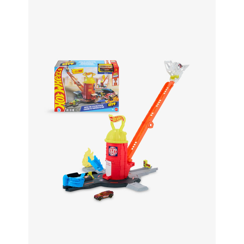 Hot Wheels City Fire Station playset, imported from the UK