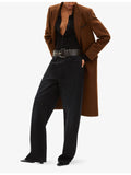 The Kooples textured wide leather belt (British brand)