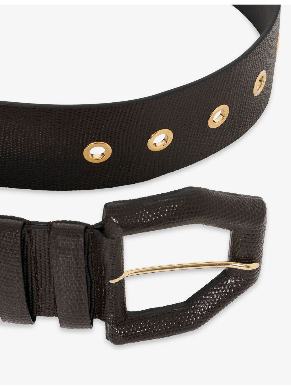 The Kooples textured wide leather belt (British brand)